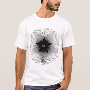 Papa straalt groovy vintage retro vibes verjaardag t-shirt