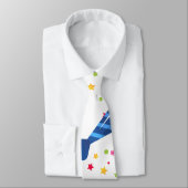 Papa stropdas blauwe kleur (Gebonden)