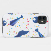 Papa stropdas blauwe kleur Case-Mate iPhone case (Achterkant (horizontaal))
