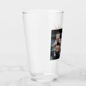 Papa Superheld Comic Spreekwolk Foto Glas (Rechts)