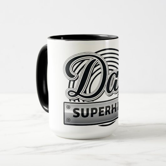 Papa Superheld Mok (Voorkant links)