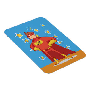 Papa Superheld op Vaderdag Magneet