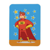Papa Superheld op Vaderdag Magneet (Verticaal)