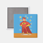 Papa Superheld op Vaderdag Magneet (Voorkant / Achterkant)