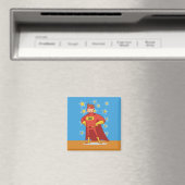 Papa Superheld op Vaderdag Magneet (Insitu (Vaatwasser))