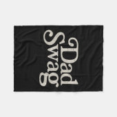 Papa Swag Retro Vaders Dag Fleece Deken (Voorkant (Horizontaal))