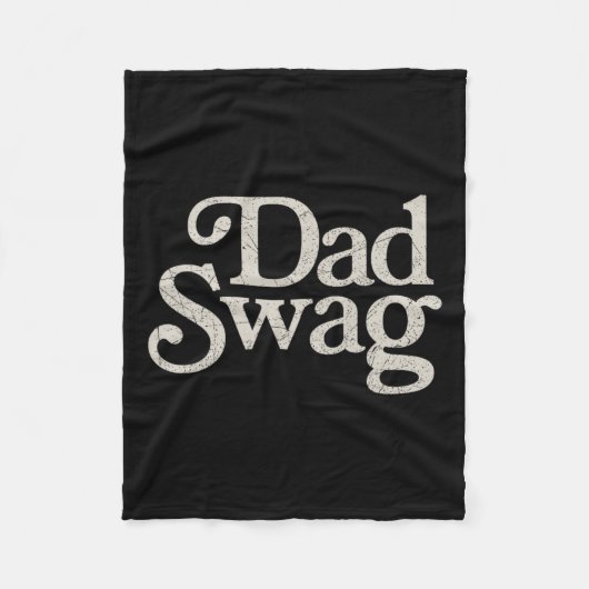 Papa Swag Retro Vaders Dag Fleece Deken (Voorkant)