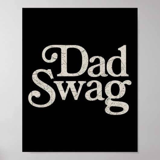 Papa Swag Retro Vaders Dag Poster (Voorkant)