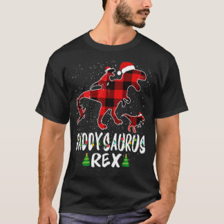 Papa T Rex Bijpassende Familie Kerstmis Dinosaurus T-shirt
