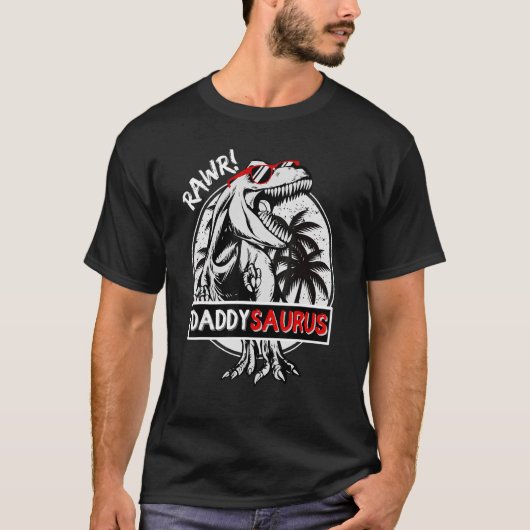 Papa T rex Saurus Dinosaur Papa Saurus T-shirt (Voorkant)