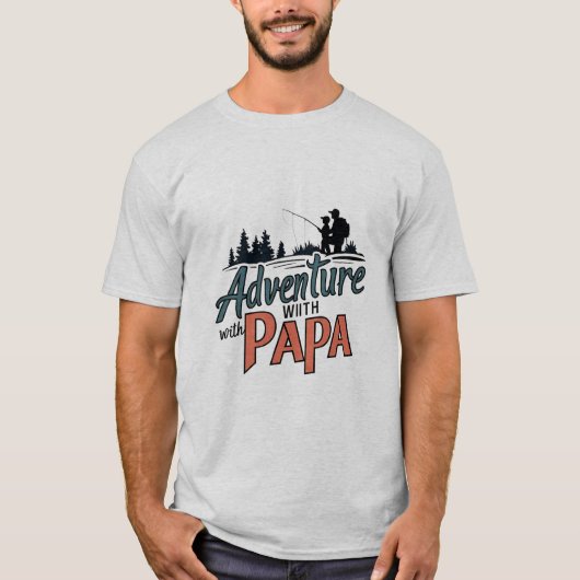 Papa T shirt Adventure, Papa T shirt, Vader Tshirt (Voorkant)