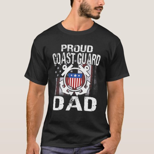 Papa T-shirt Amerikaanse kustwacht Veteraan (Voorkant)