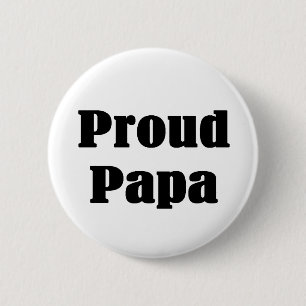 Papa T-shirts en cadeautjes. Ronde Button 5,7 Cm