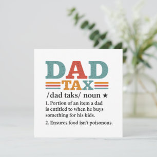 Papa Tax - Grappige Vaderschap Definitie