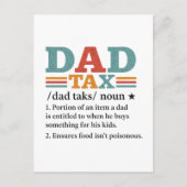 Papa Tax - Grappige Vaderschap Definitie Briefkaart (Voorkant)