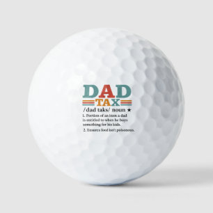 Papa Tax - Grappige Vaderschap Definitie Golfballen