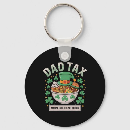 Papa Tax Zorgt Dat Het Niet Giftig Is St. Patrick' Sleutelhanger (Voorkant)