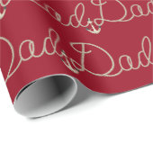 Papa-tekst in het ontwerp van de Nautical Rope Cadeaupapier (Rol Hoek)