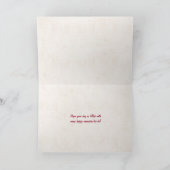 Papa tekst touw ontwerp op houten Vaderdag Kaart (Binnen)