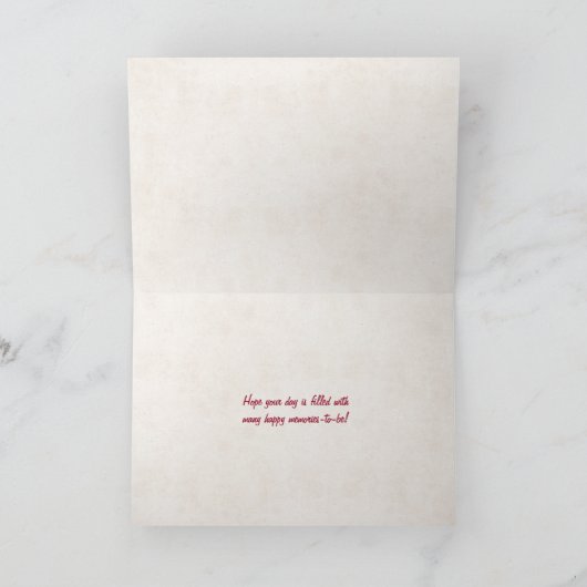 Papa tekst touw ontwerp op houten Vaderdag Kaart (Binnen)