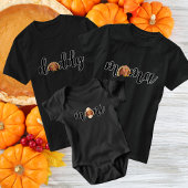 Papa Thanksgiving kleine kalkoen matching T-shirt