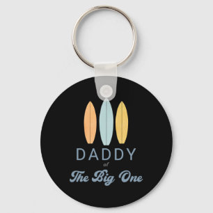 Papa The Big One Surf 1e verjaardag Familie Matchi Sleutelhanger