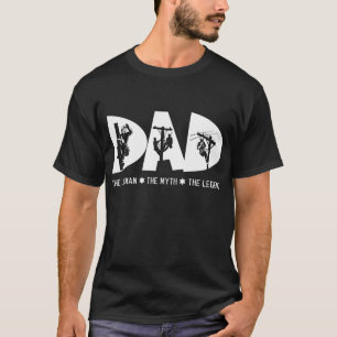 Papa The Lineman Myth Legend Fathers Day Gift Shir T-shirt