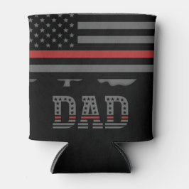 Papa Thin Red Line Firefighter Pap Gifts Blikjeskoeler