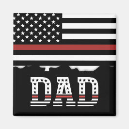 Papa Thin Red Line Firefighter Pap Gifts Magneet