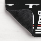 Papa Thin Red Line Firefighter Pap Gifts Muismat (Hoek)