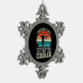 Papa Tin Sneeuwvlok Ornament (Links)