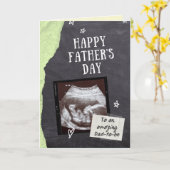 Papa-to-be Vaderdag-fotokaart Kaart (Gele Bloem)