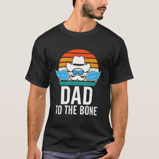 Papa Tot op het Bot Parents Familie Mama Papa Fami T-shirt