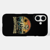 Papa Trex Dinosaur Daddysaurus Retro Vaderdag  Case-Mate iPhone Case (Achterkant (horizontaal))