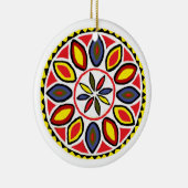 Papa & Triple Star Hex Keramisch Ornament (Rechts)