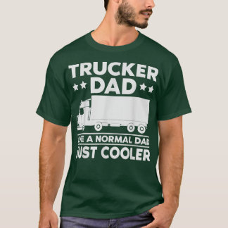 Papa Truck Driver Sarcastic Quote Trucker Text Des T-shirt