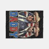 Papa Trump 9 Fleece Deken (Voorkant (Horizontaal))