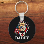 Papa Trump Grappig - Papa Trump Sleutelhanger (Voorkant)