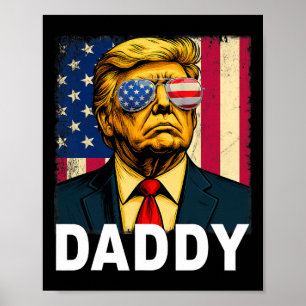 Papa Trump Grappige Papa Trump Vader Voor Mannen E Poster