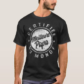 Papa Tshirt Certifiée Meilleure Papa Du Monde (Voorkant)