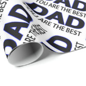 Papa Tyografie PrintGlossy Wrapping Paper, 30 x 6' Cadeaupapier (Rol Hoek)