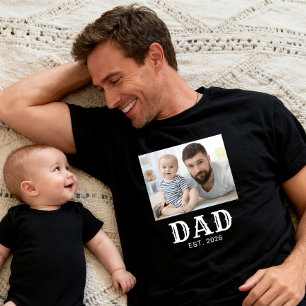 Papa typografie opgericht Foto T-shirt
