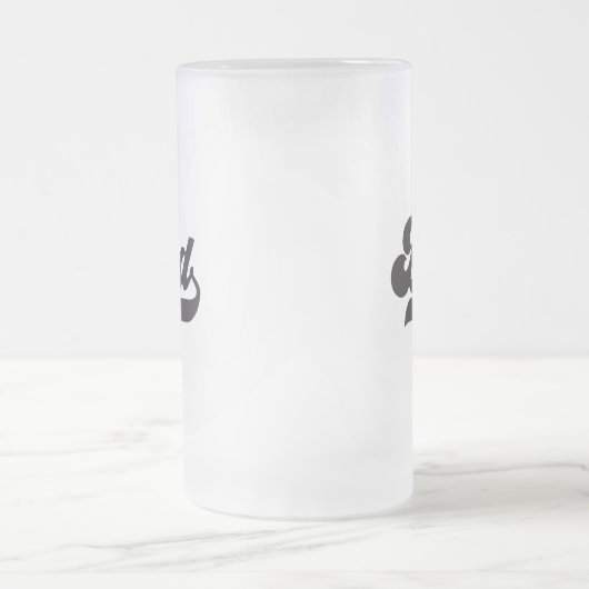 Papa Typografie Retro Style Vaderdag Matglas Bierpul (Center)