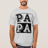 PAPA TYPOGRAFIE VADERDAG CADO T-SHIRT (Voorkant)