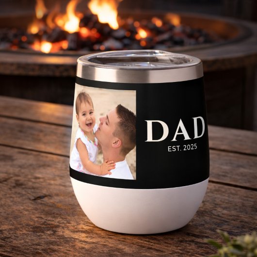 Papa typografie zwart foto
