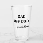 Papa uit dienst glas (Voorkant)