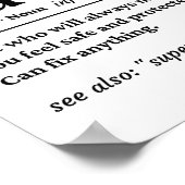 Papa Unieke Definitie Poster (Hoek)