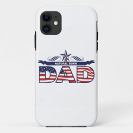Papa, Vader, een Natuurlijke Geboren Papa iPhone 11 Hoesje
