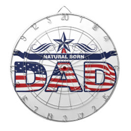 Papa, Vader, een Natuurlijke Geboren Papa Dartbord