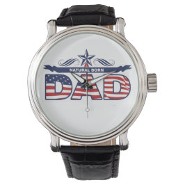 Papa, Vader, een Natuurlijke Geboren Papa Horloge